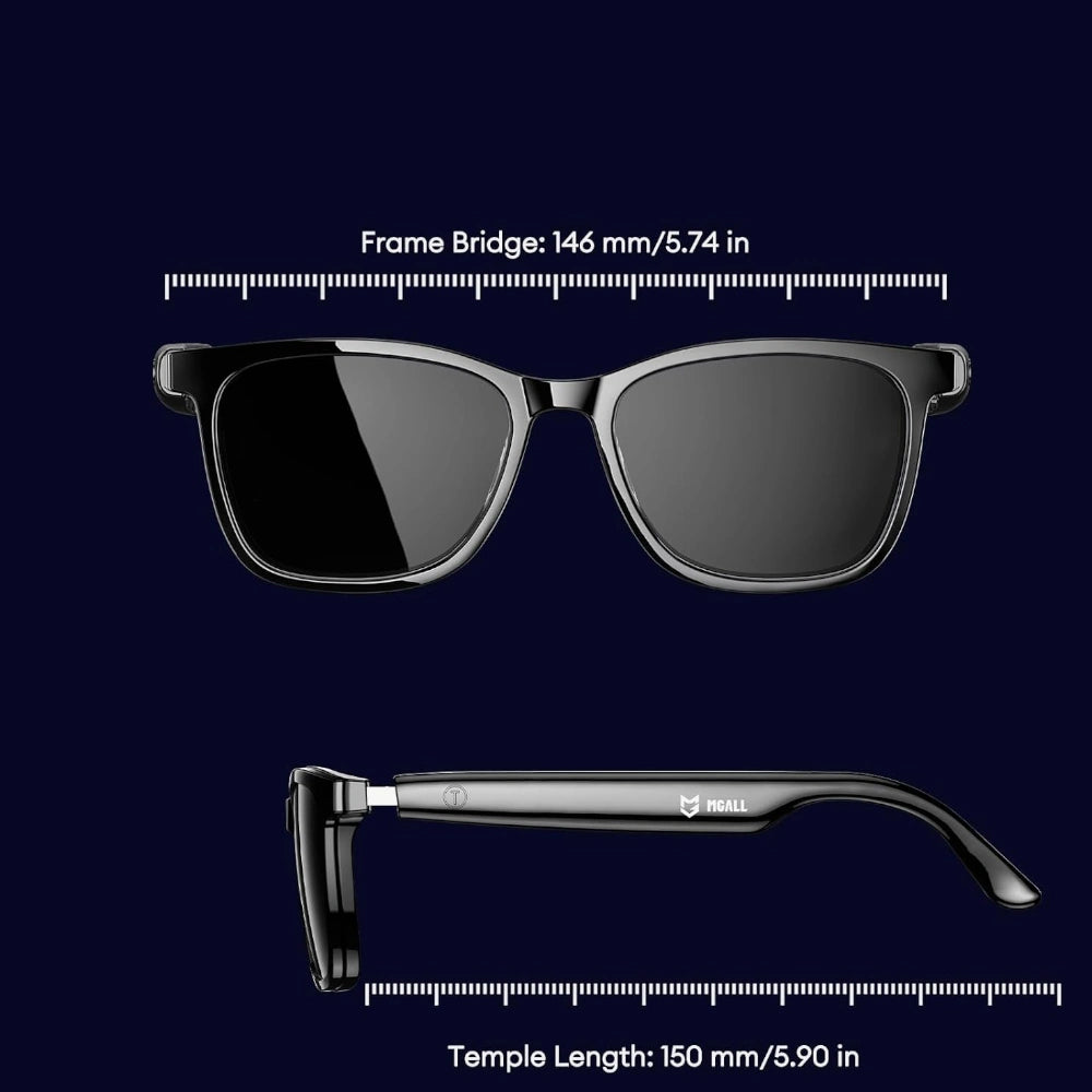Intelligent glasses dimensions