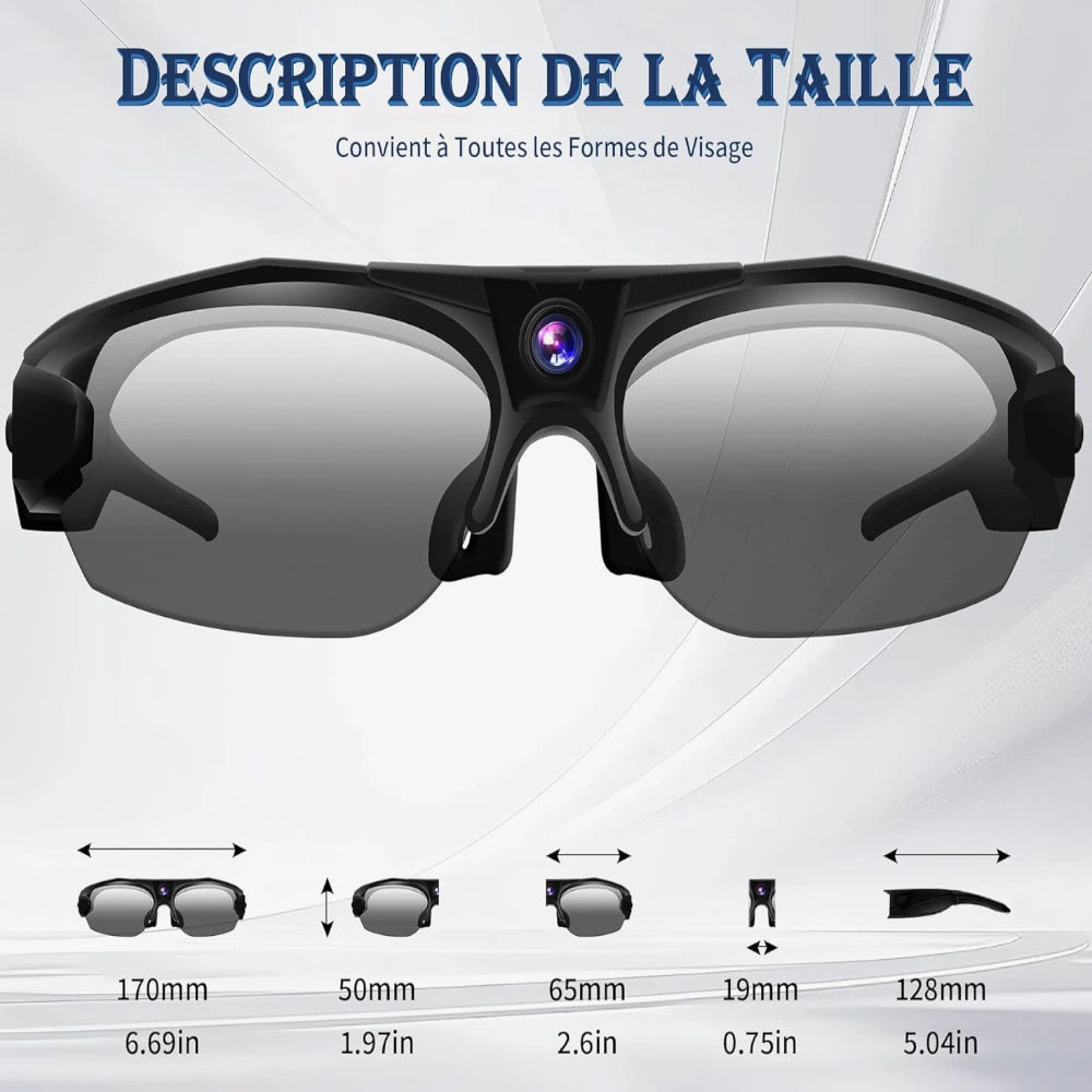 Lunette caméra 4k taille